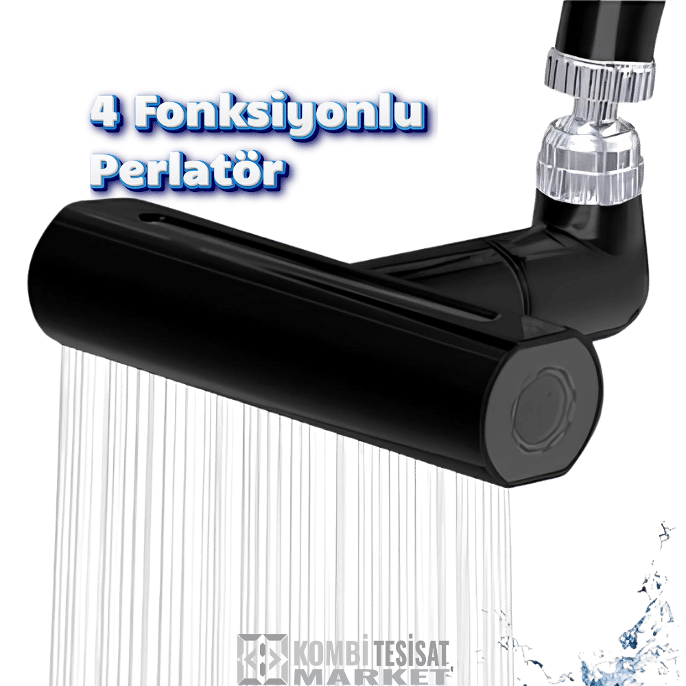 Fonksiyonel Ayarlanabilir Musluk Başlığı Akıllı Perlatör