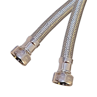 1/2x1/2-50 cm Dişi Şofben Termosifon Paslanmaz Çelik Su Bağlantı Flex Hortumu 12x16 mm