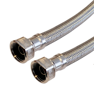 1/2x1/2-50 cm Dişi Şofben Termosifon Paslanmaz Çelik Su Bağlantı Flex Hortumu 12x16 mm