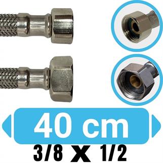 3/8x1/2-40 cm Su Bağlantı Flex Hortumu
