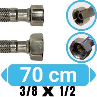 3/8x1/2-70 cm Su Bağlantı Flex Hortumu