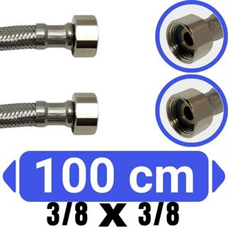 3/8x3/8-100 cm Su Bağlantı Flex Hortumu