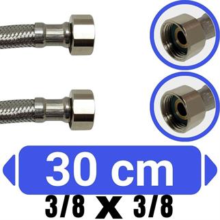 3/8x3/8-30 cm Su Bağlantı Flex Hortumu