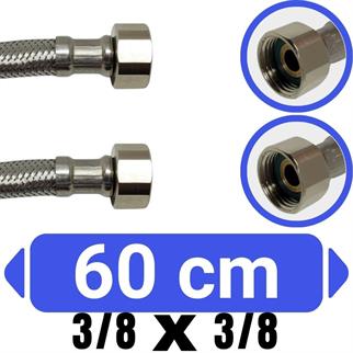 3/8x3/8-60 cm Su Bağlantı Flex Hortumu