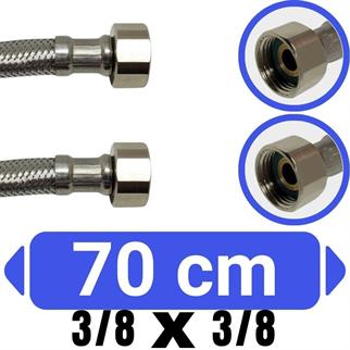 3/8x3/8-70 cm Su Bağlantı Flex Hortumu