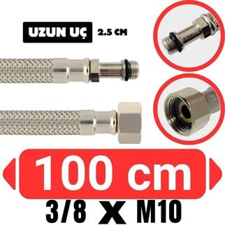 3/8xM10 Uzun-100 cm Batarya Bağlantı Flex Hortumu