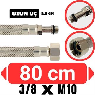 3/8xM10 Uzun-80 cm Batarya Bağlantı Flex Hortumu