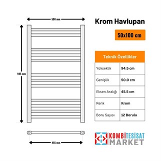 5x10 Krom Havlupan 500x945 mm