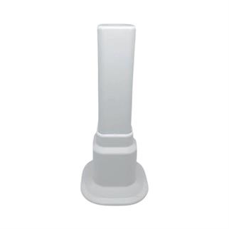 Ayarlı Dekoratif Boru Gizleme Tekli Hareketli -Kilitli- Beyaz