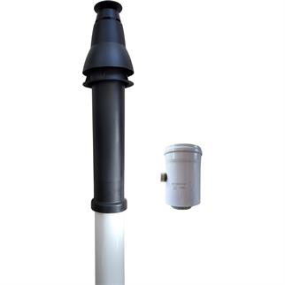 Baymak Premix Yoğuşmalı Dik Baca Seti (Düz Adaptör Dahil) 60x100 mm