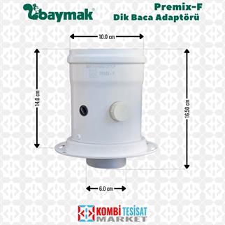 Baymak Premix-F Dik Baca Adaptörü Flanşlı