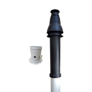 Baymak Premix Yoğuşmalı Dik Baca Seti (Flanşlı Adaptör Dahil) 60x100 mm