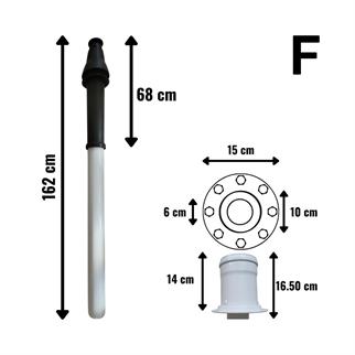 Baymak Premix Yoğuşmalı Dik Baca Seti (Flanşlı Adaptör Dahil) 60x100 mm
