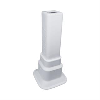 Boru Gizleme Aparatı Tekli Ayarlı Hareketli Kare Beyaz