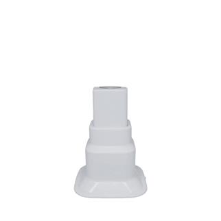 Boru Gizleme Aparatı Tekli Ayarlı Hareketli Kare Beyaz