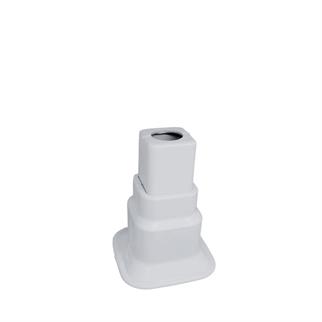 Boru Gizleme Aparatı Tekli Ayarlı Hareketli Kare Beyaz