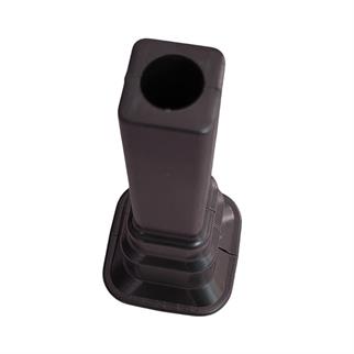 Boru Gizleme Aparatı Tekli Sabit Kare Siyah