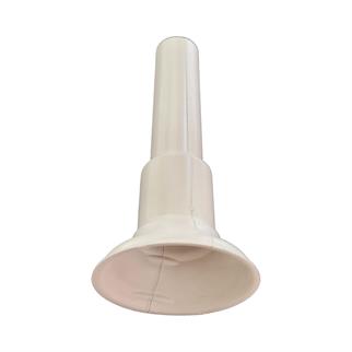 Boru Gizleme Aparatı Tekli Sabit Yuvarlak Beyaz