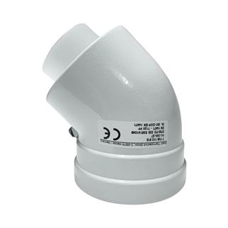 Bosch / Buderus Yoğuşmalı Baca İlave Dirseği - 45 Derece