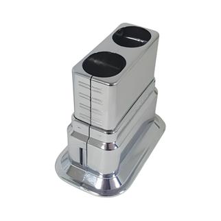 Dekoratif Ayarlı Çiftli Boru Gizleme Aparatı - Krom