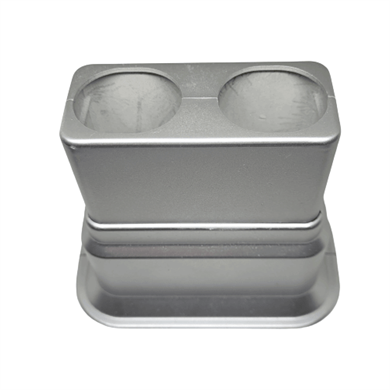 Dekoratif Ayarlı Çiftli Boru Gizleme Aparatı - Parlak Gri