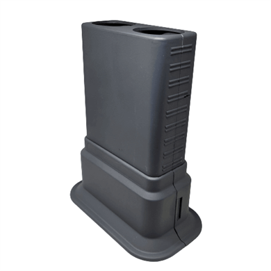 Dekoratif Ayarlı Çiftli Boru Gizleme Aparatı - Antrasit