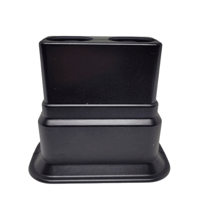 Dekoratif Ayarlı Çiftli Boru Gizleme Aparatı - Mat Siyah