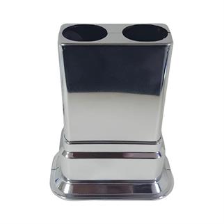 Dekoratif Ayarlı Çiftli Boru Gizleme Aparatı - Krom