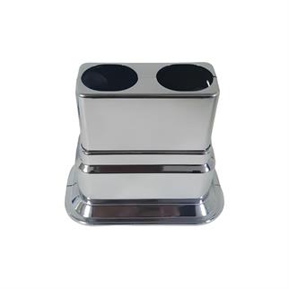 Dekoratif Ayarlı Çiftli Boru Gizleme Aparatı - Krom