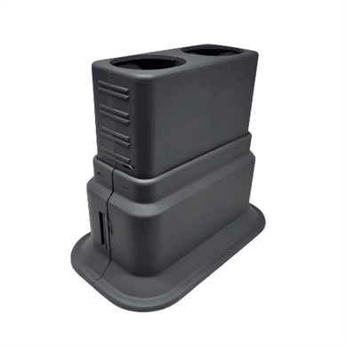 Dekoratif Ayarlı Çiftli Boru Gizleme Aparatı - Antrasit