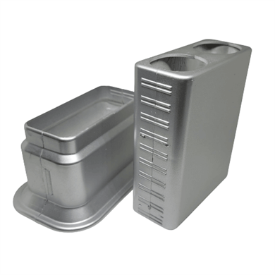 Dekoratif Ayarlı Çiftli Boru Gizleme Aparatı - Parlak Gri