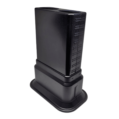 Dekoratif Ayarlı Çiftli Boru Gizleme Aparatı - Mat Siyah