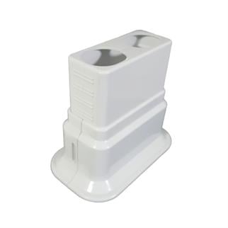 Dekoratif Ayarlı Çiftli Boru Gizleme Aparatı - Beyaz