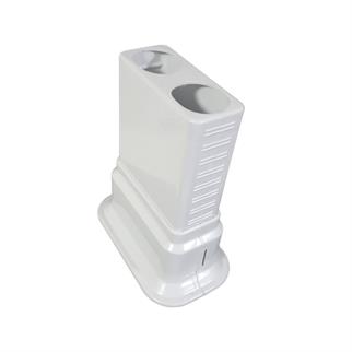 Dekoratif Ayarlı Çiftli Boru Gizleme Aparatı - Beyaz