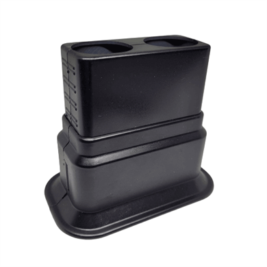 Dekoratif Ayarlı Çiftli Boru Gizleme Aparatı - Mat Siyah