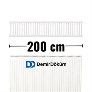 Demirdöküm Panel Plus Tip 22 Radyatör Üst Kapak Izgarası 200 cm