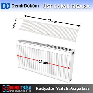 Demirdöküm Panel Plus Tip 22 Radyatör Üst Kapak Izgarası 40 cm