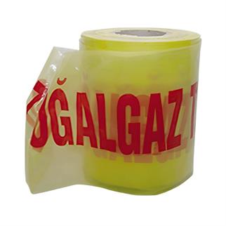 Doğalgaz Acil İkaz Bandı (187 Yazılı)- 20 cm x metre