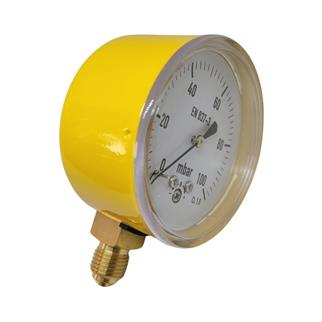 Doğalgaz Manometresi Ø63-100 mbar-1/4