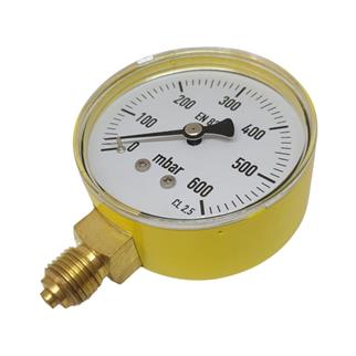 Doğalgaz Manometresi Ø63-600 mbar-1/4