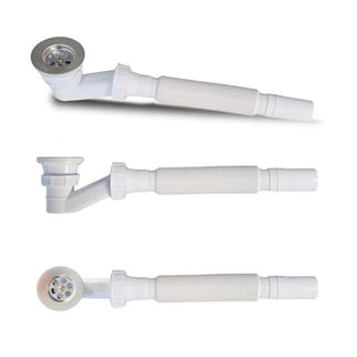 Duş Teknesi Gider Bağlantı Sifonu - Körüklü Rekorlu Duş Trobleni