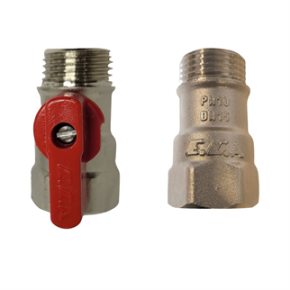 Eca 1/2 Mini Küresel Vana-Kırmızı