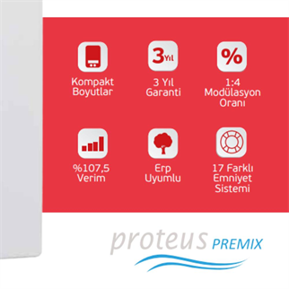 Eca Proteus Premix 24 kw HM ErP - (Tam Yoğuşmalı Kombi)