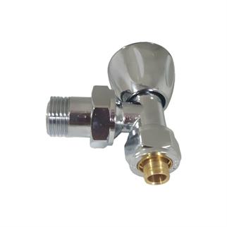 Eca RV3 Krom Pex Köşe Radyatör Vanası 1/2x16 mm