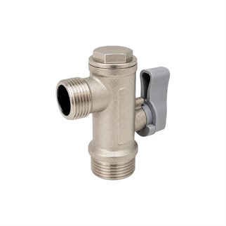 Filitreli Ara Musluk Gri Volanlı 1/2 x 3/8
