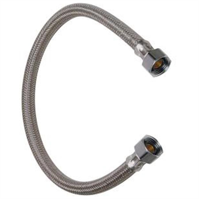 Çelik Örgülü Su Flex Hortumu 3/8 x 3/8-60 cm