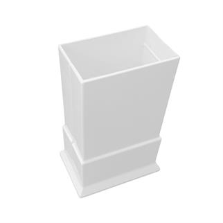 Geniş Kare Boru Gizleme Aparatı (Büyük Sabit Beyaz)