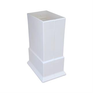 Geniş Kare Boru Gizleme Aparatı (Büyük Sabit Beyaz)