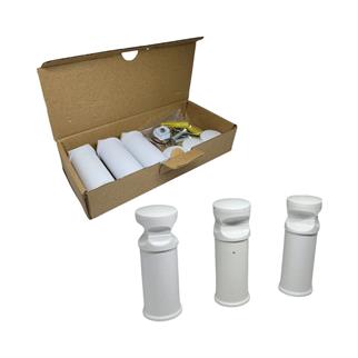 Havlupan Montaj Seti - Beyaz - 3 lü Banyopan Askı Seti