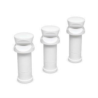 Havlupan Montaj Seti - Beyaz - 3 lü Banyopan Askı Seti